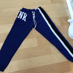 Pink Victoria’s Secret sweat pants. NWT